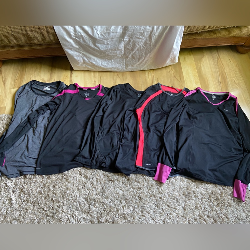 Nike, Champion, and Under Armour Workout Tops